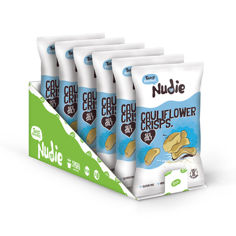 Cauliflower Crisps - Sea Salt (Sharing Bags - 80g)