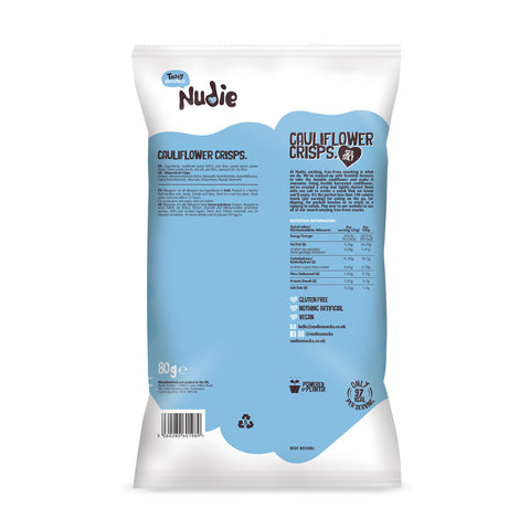 Cauliflower Crisps - Sea Salt (Sharing Bags - 80g)