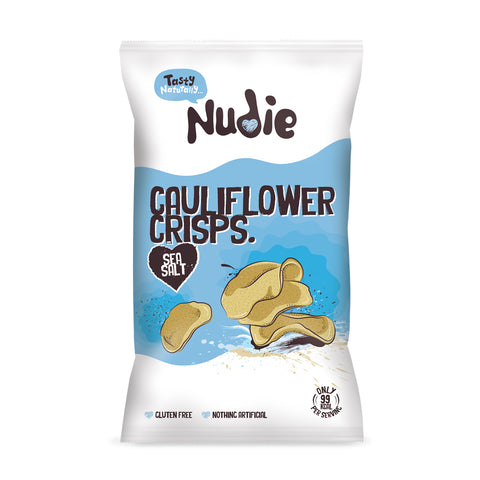 Cauliflower Crisps - Sea Salt (Sharing Bags - 80g)