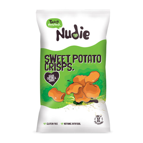 Sweet Potato Crisps - Sour Cream & Chive (Sharing Bags - 80g)