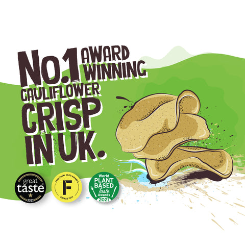 Cauliflower Crisps - Katsu Curry (Sharing Bags - 80g)