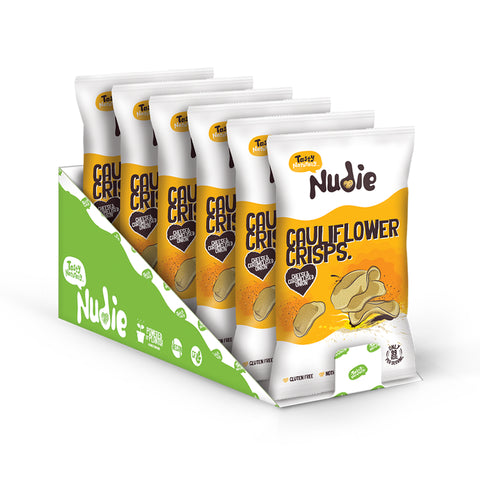 Cauliflower Crisps - Cheese & Caramelised Onion (Sharing Bags - 80g)